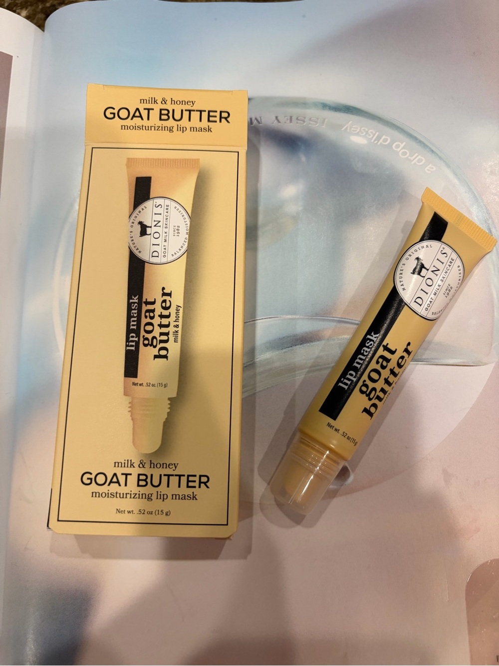 Dionis, Goat Butter, milk & honey ,Moisturizing Lip Mask, .52 oz / 15 g new